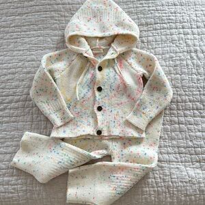 Vintage Confetti knit toddler set